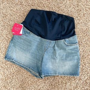 Jean Maternity Shorts